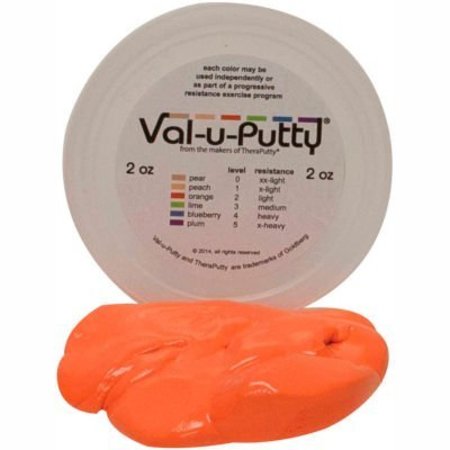 FABRICATION ENTERPRISES Val-u-Putty Exercise Putty, Orange, Soft, 2 Ounce 731490